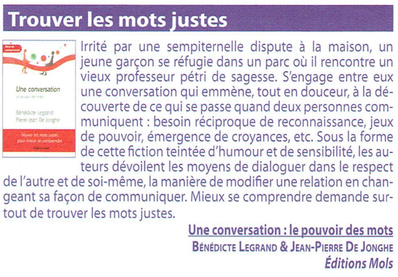 Bio Info : Une conversation - Le pouvoir des mots